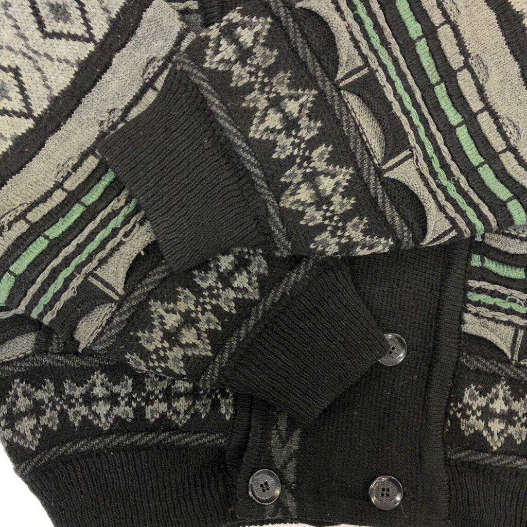 80s KRYSTYNA Patterned Cardigan