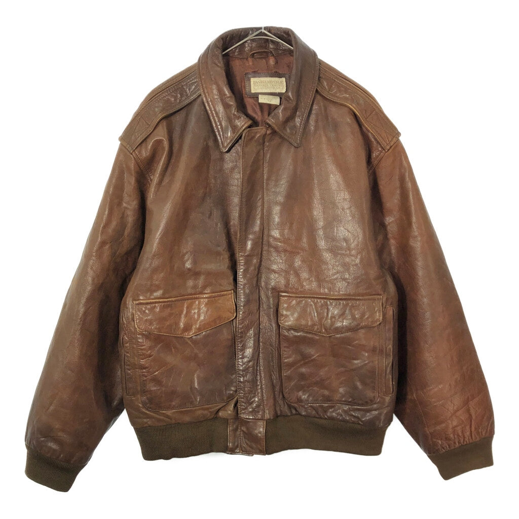 80s Banana Republic A-2 Flight Jacket Leather Jacket