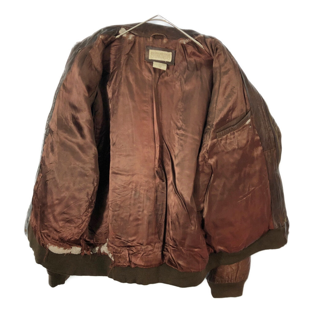 80s Banana Republic A-2 Flight Jacket Leather Jacket