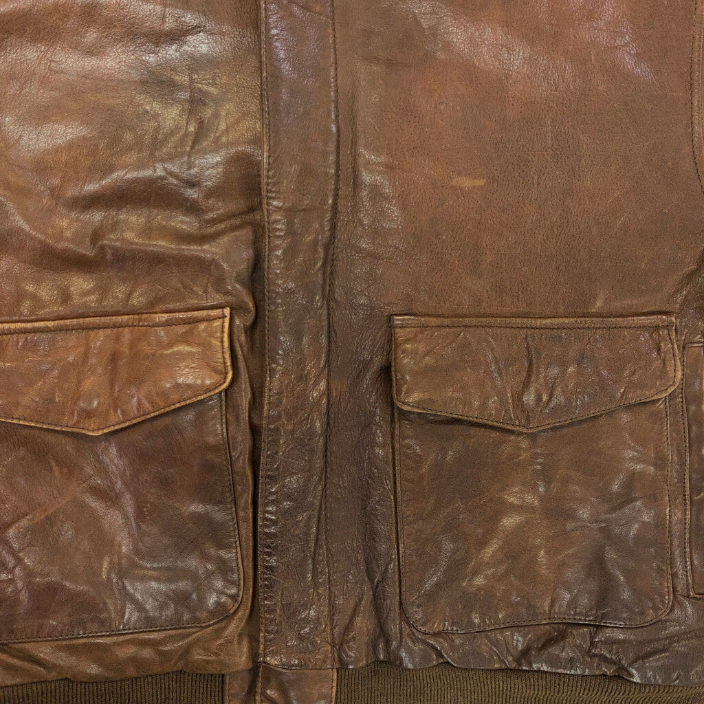 80s Banana Republic A-2 Flight Jacket Leather Jacket