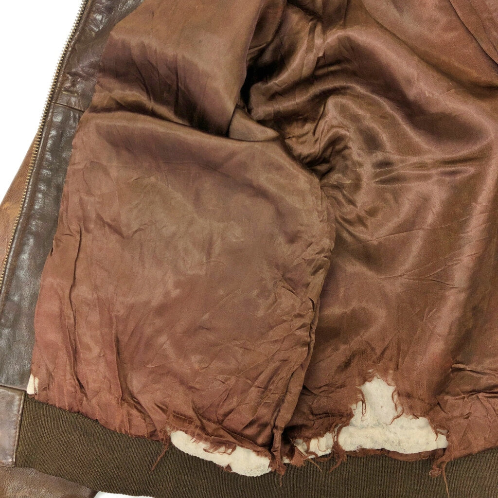 80s Banana Republic A-2 Flight Jacket Leather Jacket