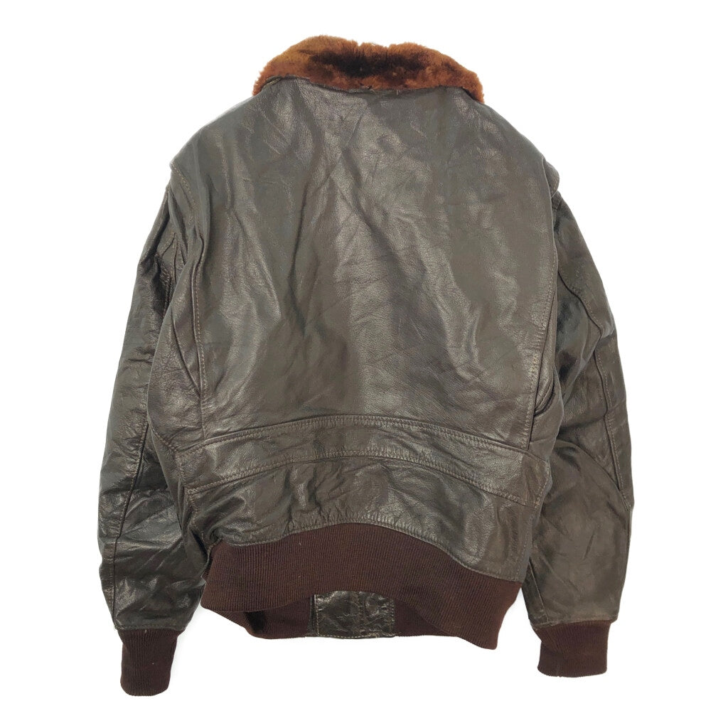 80s Spilit-S AVIATION G-1 Flight Jacket Leather Jacket