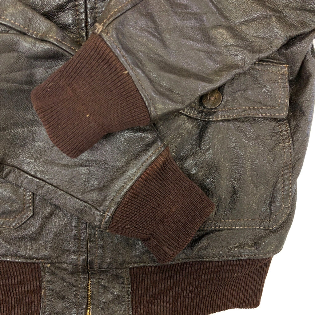 80s Spilit-S AVIATION G-1 Flight Jacket Leather Jacket