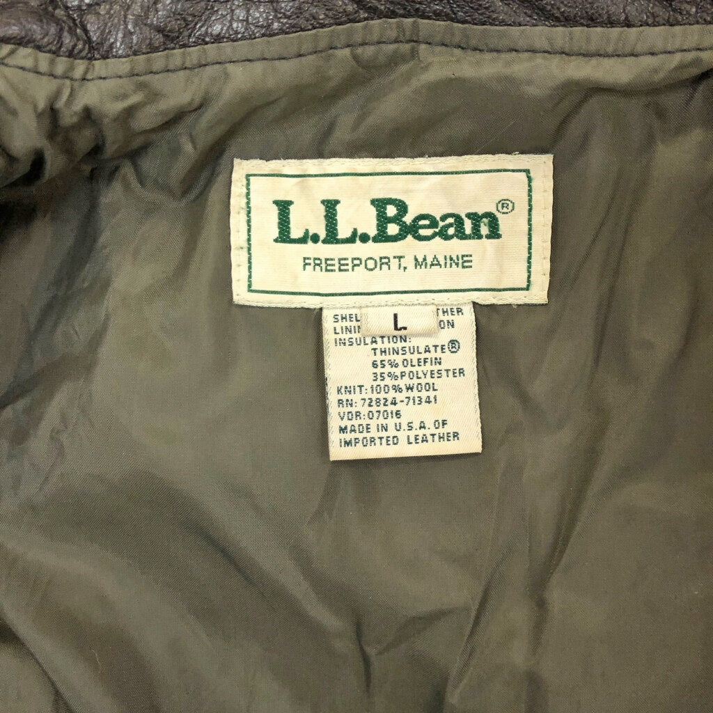 80s L.L.Bean A-2 Flight Jacket Leather Jacket