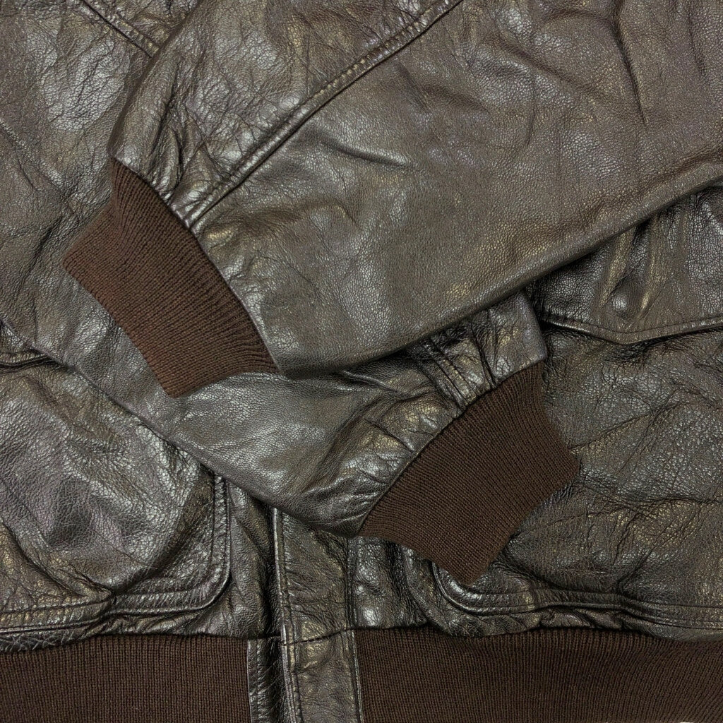 80s L.L.Bean A-2 Flight Jacket Leather Jacket