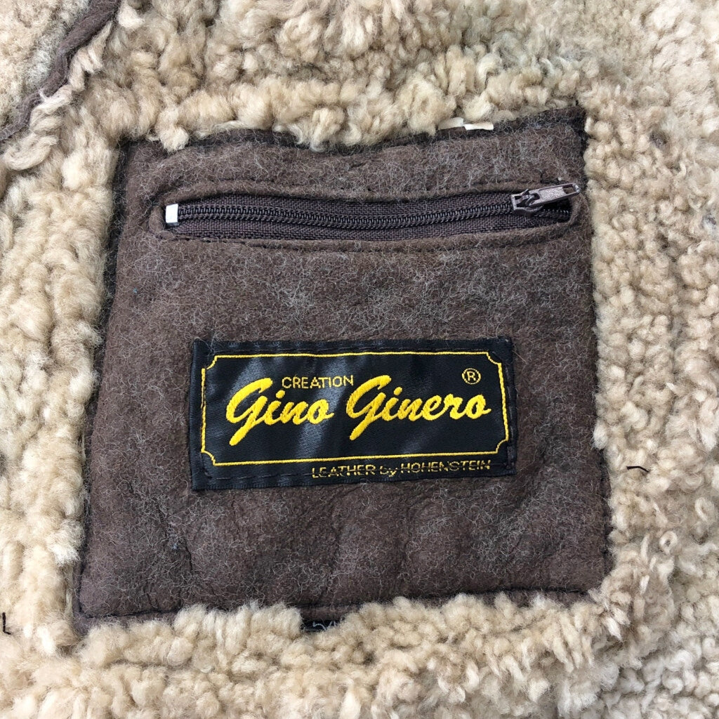 80s Gino Ginero Shearling Leather Jacket