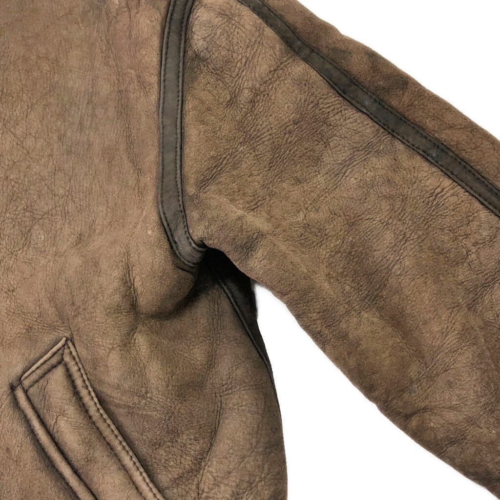 80s Gino Ginero Shearling Leather Jacket