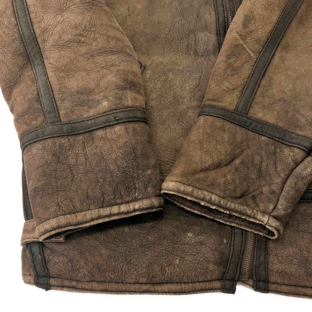 80s Gino Ginero Shearling Leather Jacket