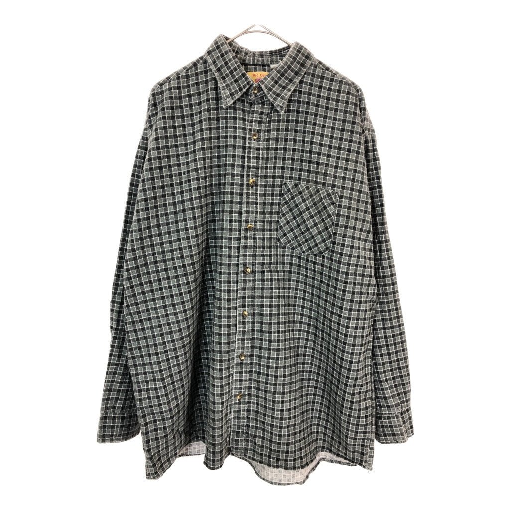 80s RED OAK Flannel Shirt