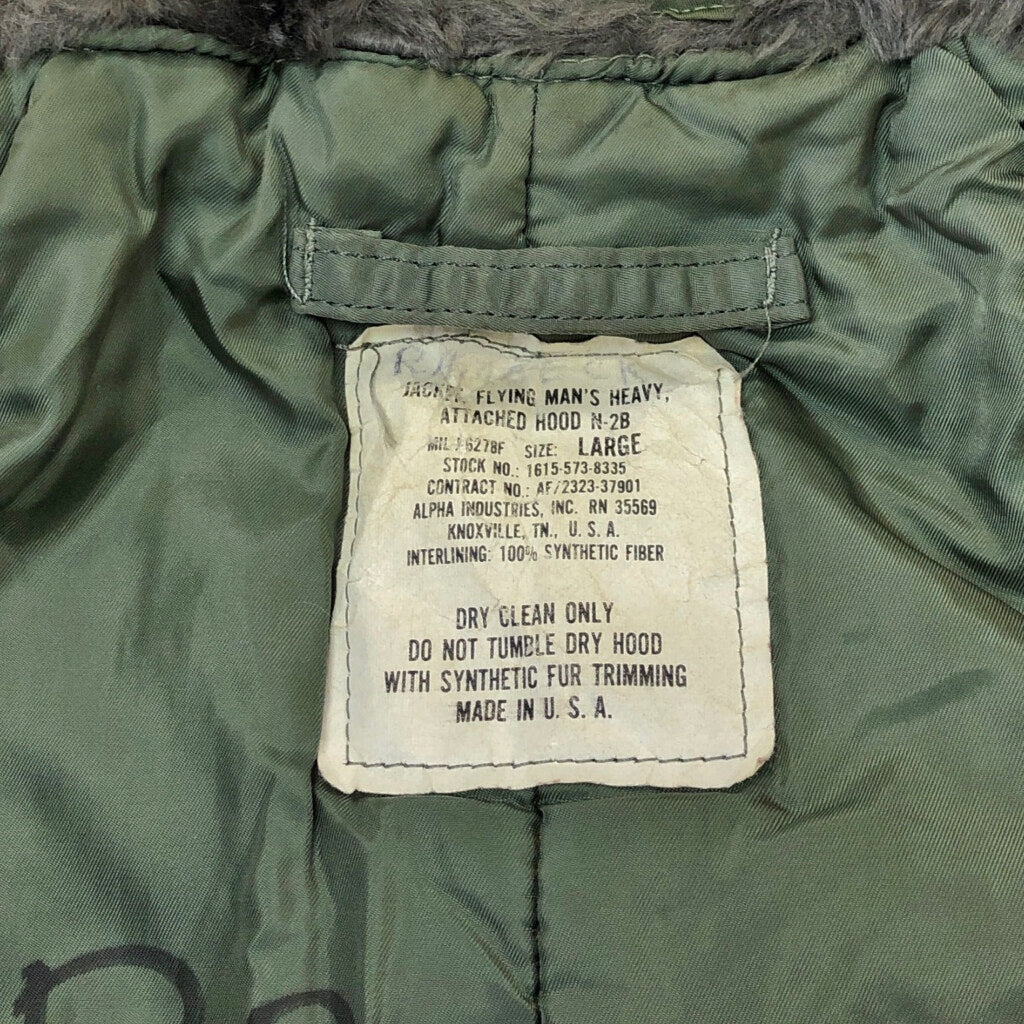 ALPHA INDUSTRIES N-2B Flight Jacket Military Jacket