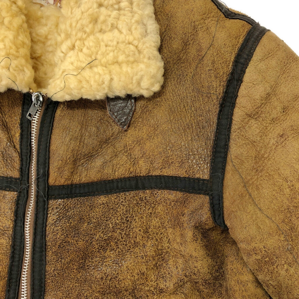 80s LANCASTER B-3 Flight Jacket Leather Jacket