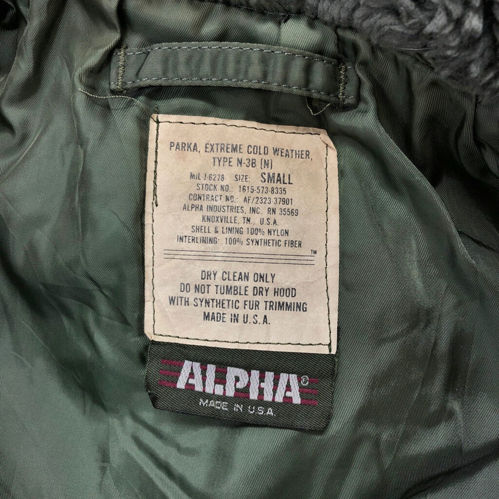 ALPHA INDUSTRIES N-3B Flight Jacket Military Jacket