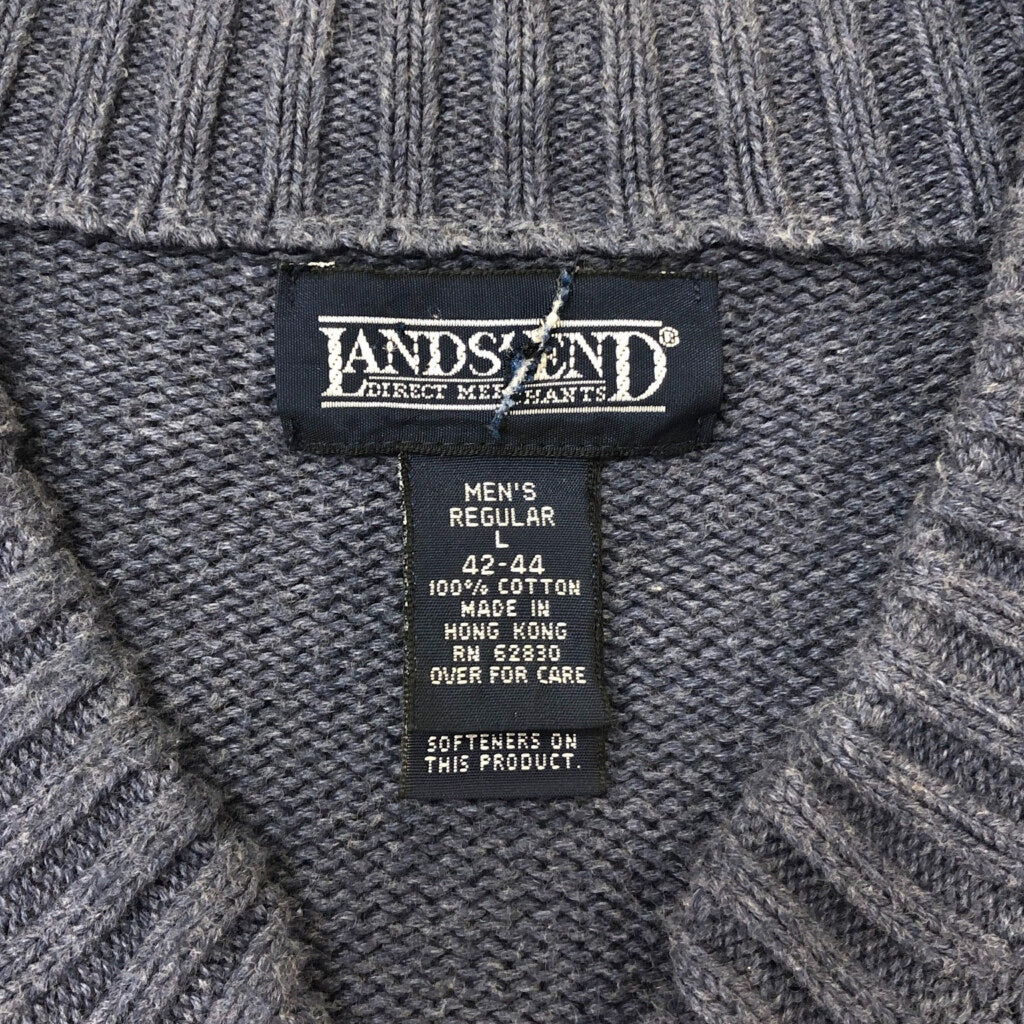 90s LANDS' END Full Zip Sweater