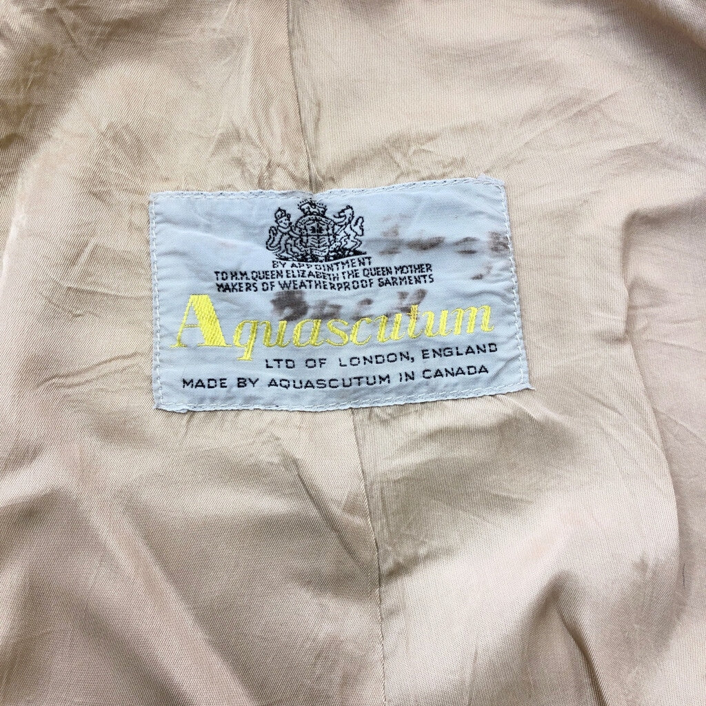 80s Aquascutum Balmacaan Soutien Collar Coat