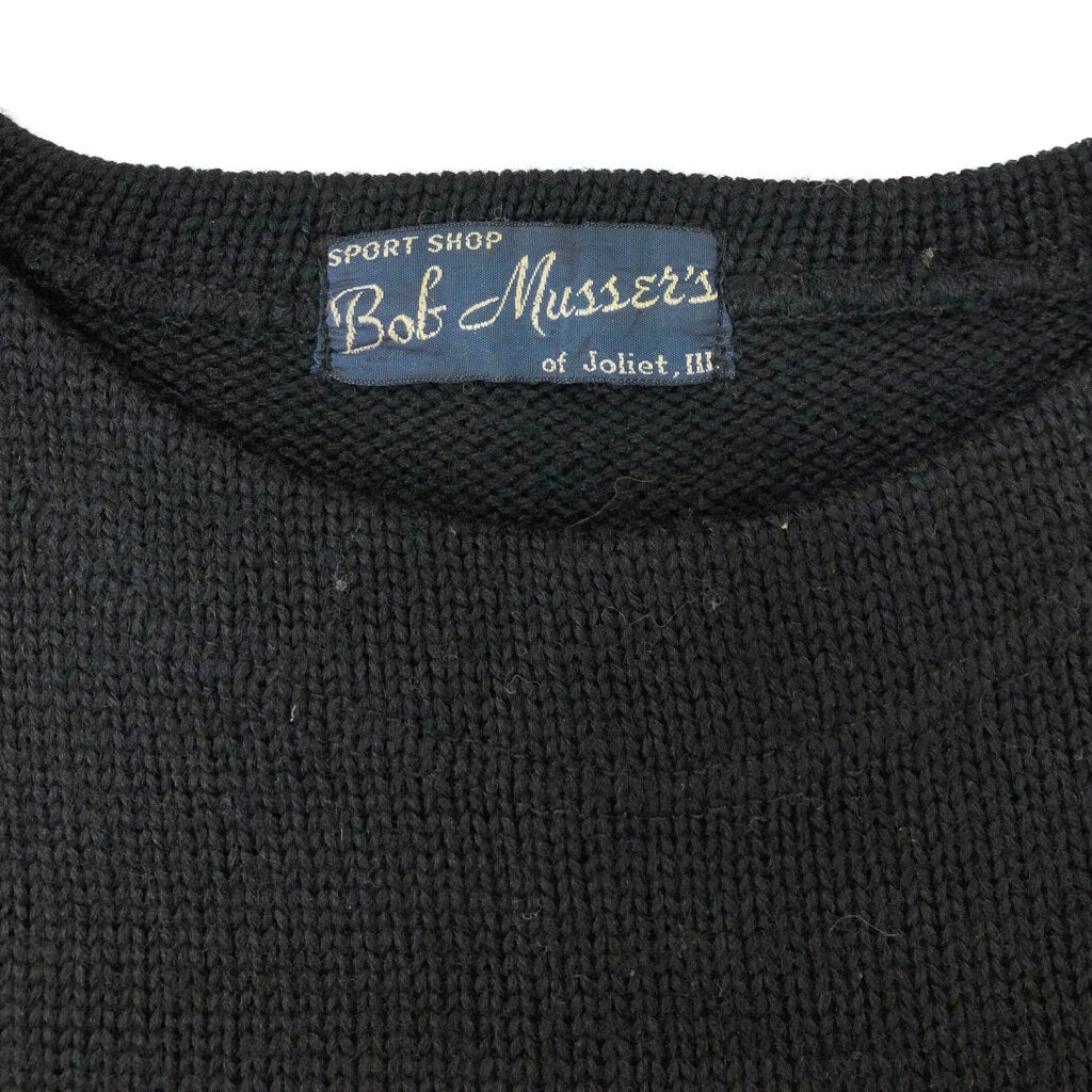 60s Bob Musser's of Joliet Lettered Lettered Sweater