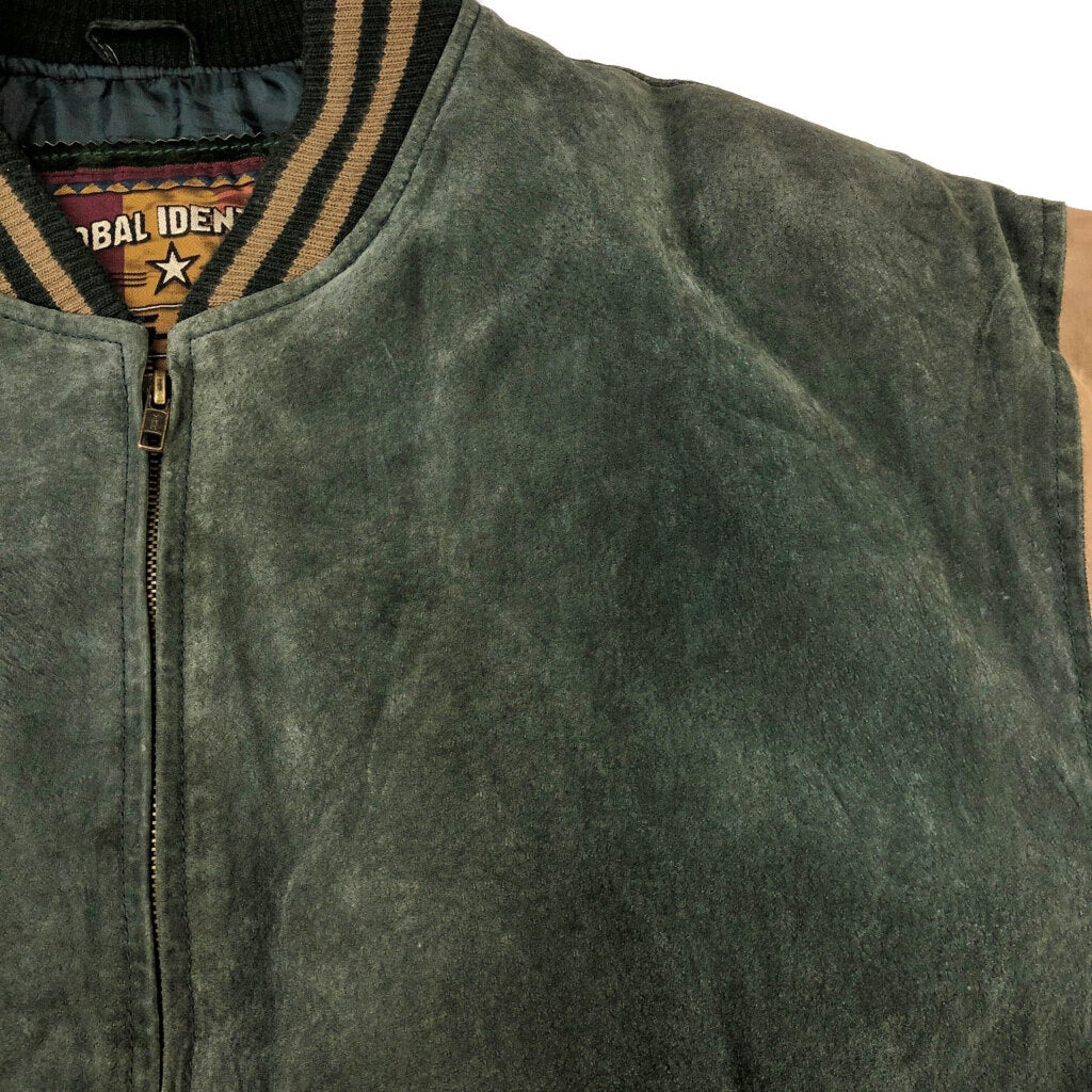 GLOBAL IDENTITY Varsity Leather Jacket