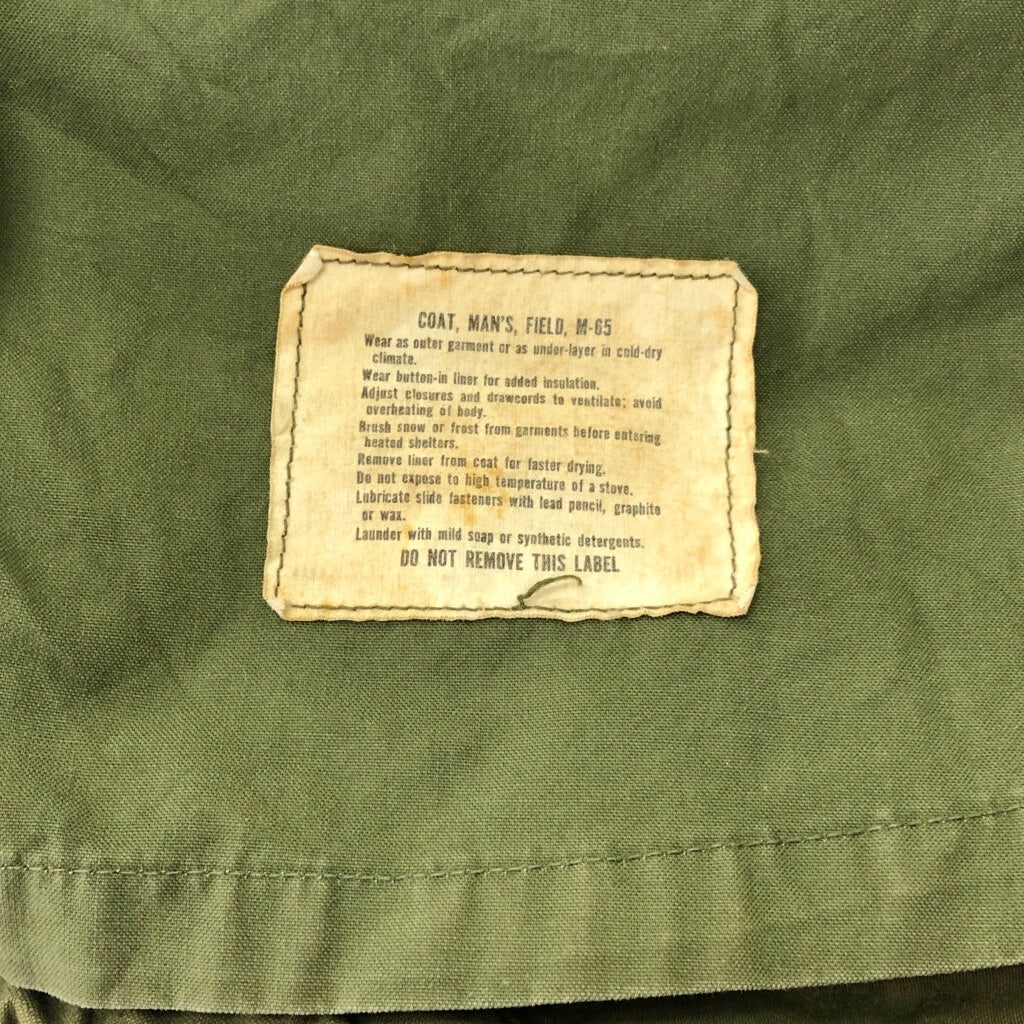 60s U.S. ARMY M-65 Field Jacket 2nd Military Jacket