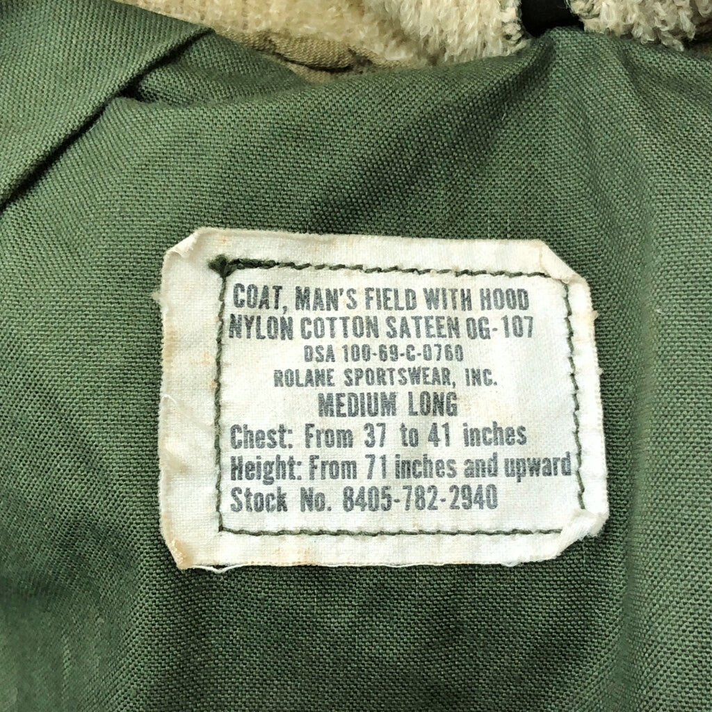 60s U.S. ARMY M-65 Field Jacket 2nd Military Jacket