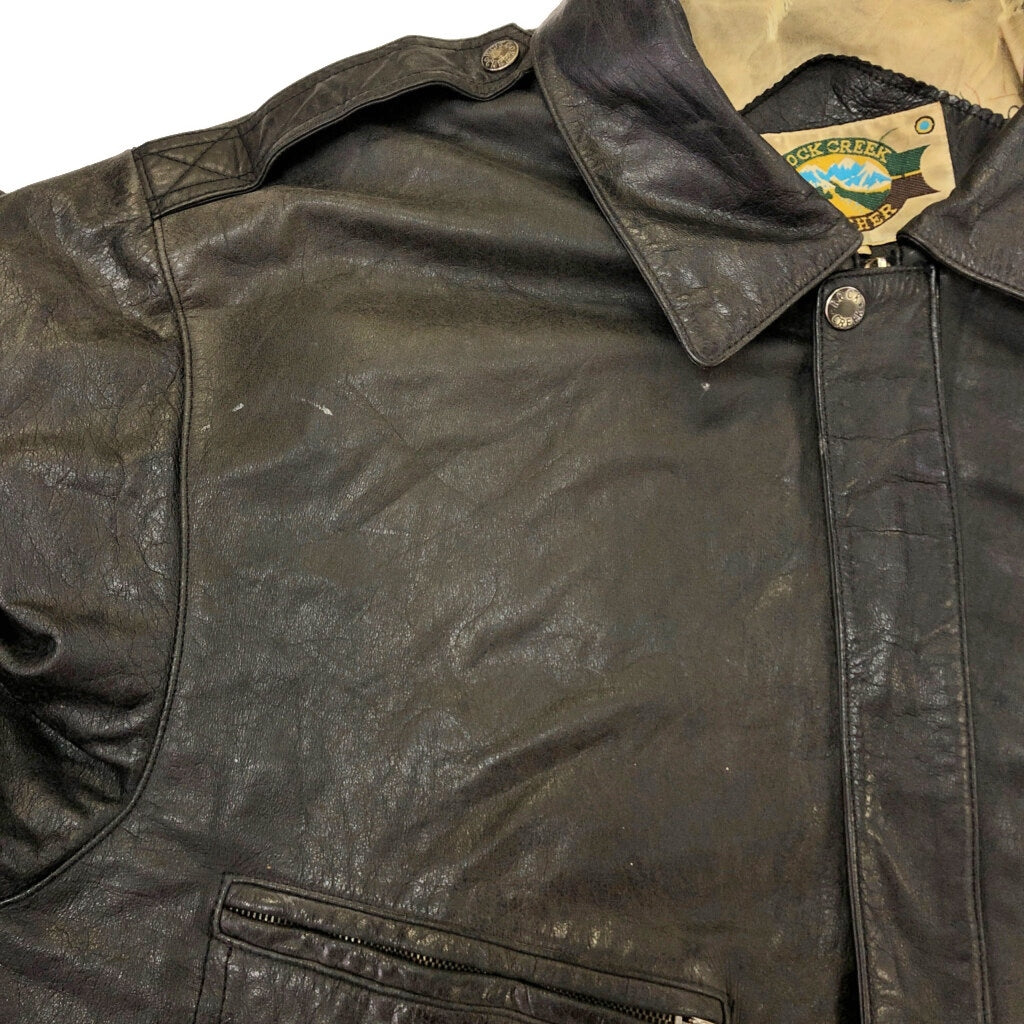 ROCK CREEK Flight Jacket Leather Jacket