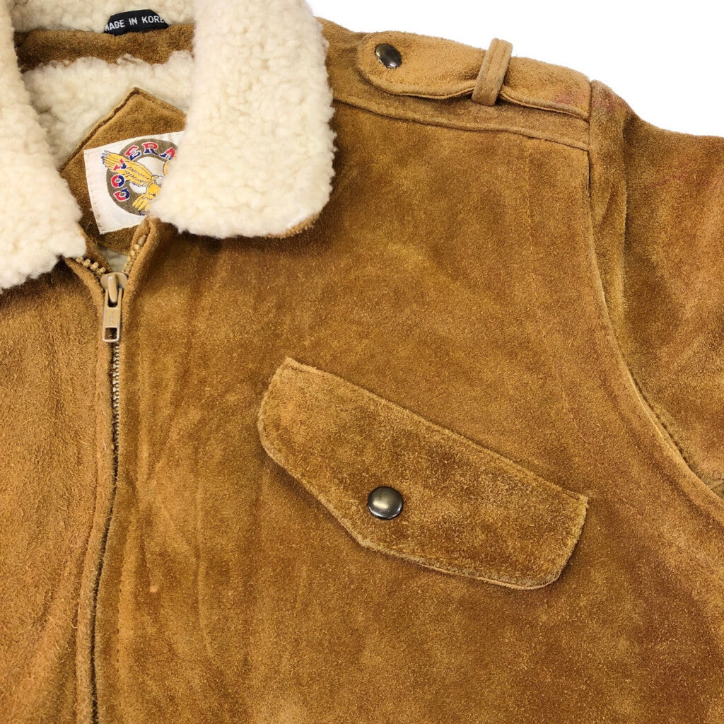 80s coverace Flight Jacket Leather Jacket