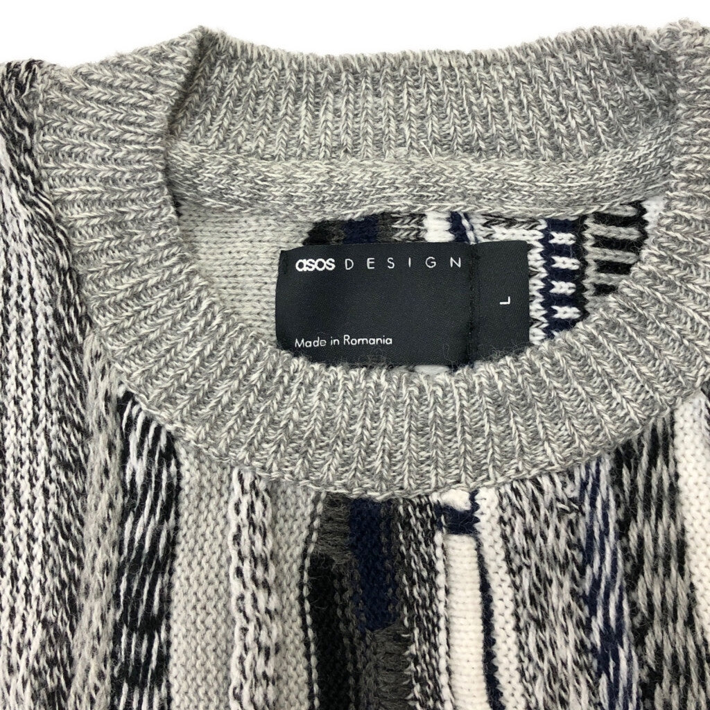 asos DESIGN 3D Knit Sweater