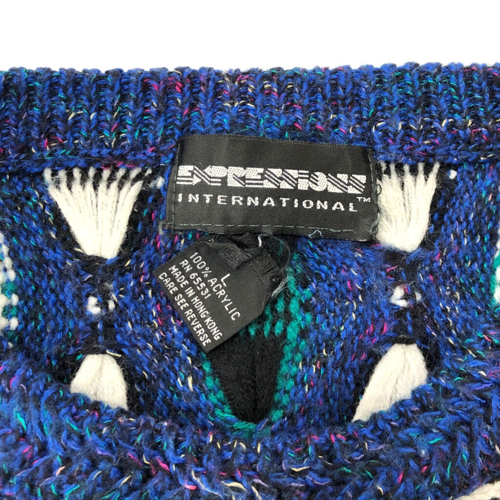 90s EXPRESSIONS INTERNATIONALS 3D Knit Sweater
