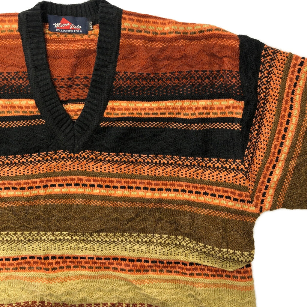 Micro Polo V-Neck Sweater