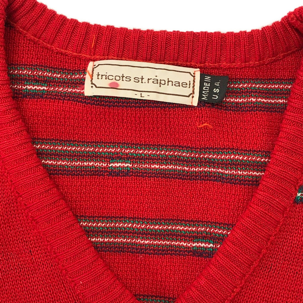 90s Tricots St. Raphael V-Neck Sweater