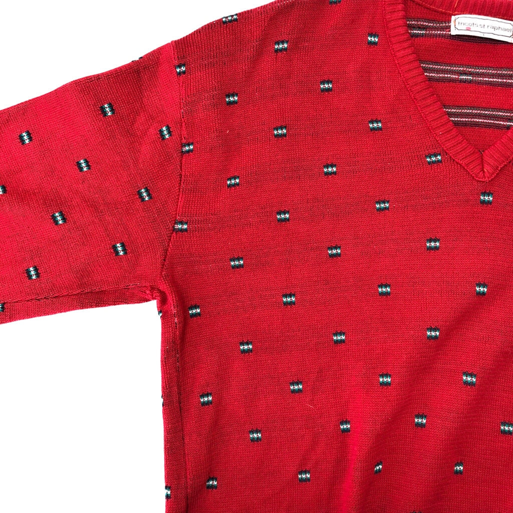 90s Tricots St. Raphael V-Neck Sweater