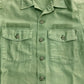 70s U.S.ARMY OG-107 Cotton Sateen Shirt Military Shirt