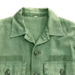 70s U.S.ARMY OG-107 Cotton Sateen Shirt Military Shirt
