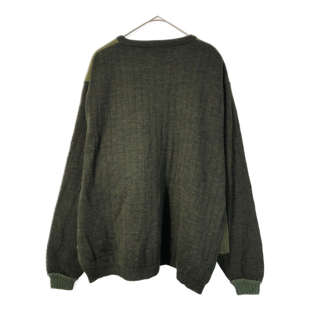 QUILT KNIT V-Neck Sweater