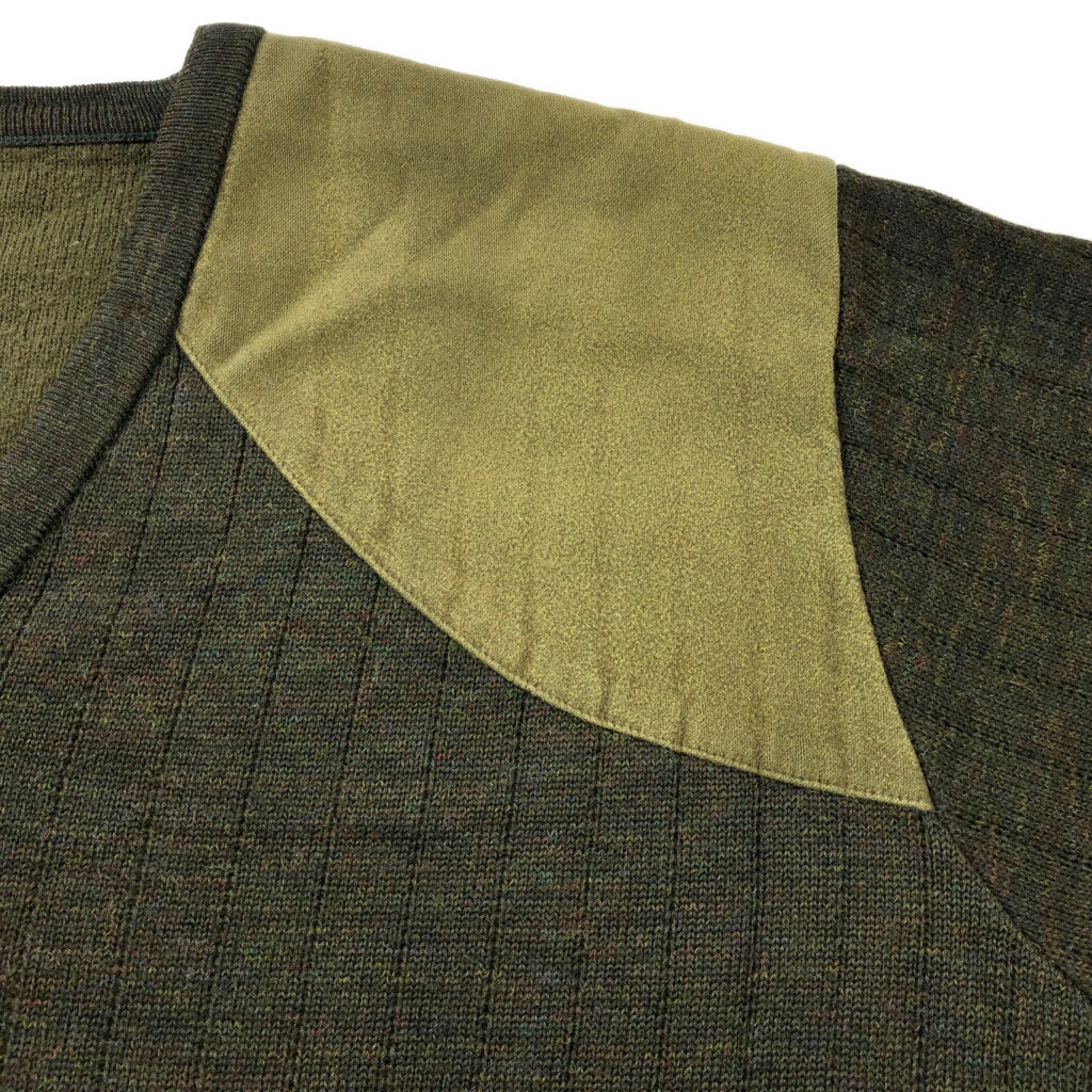 QUILT KNIT V-Neck Sweater