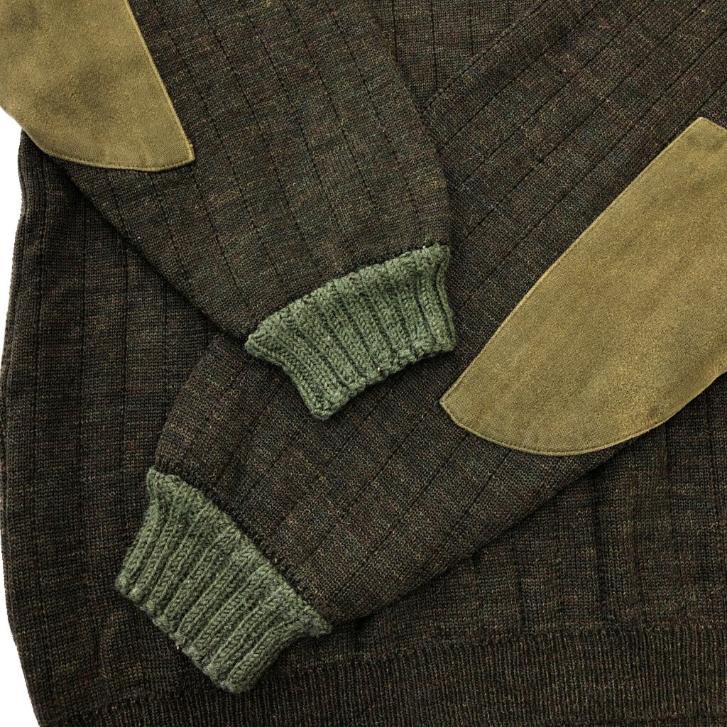QUILT KNIT V-Neck Sweater