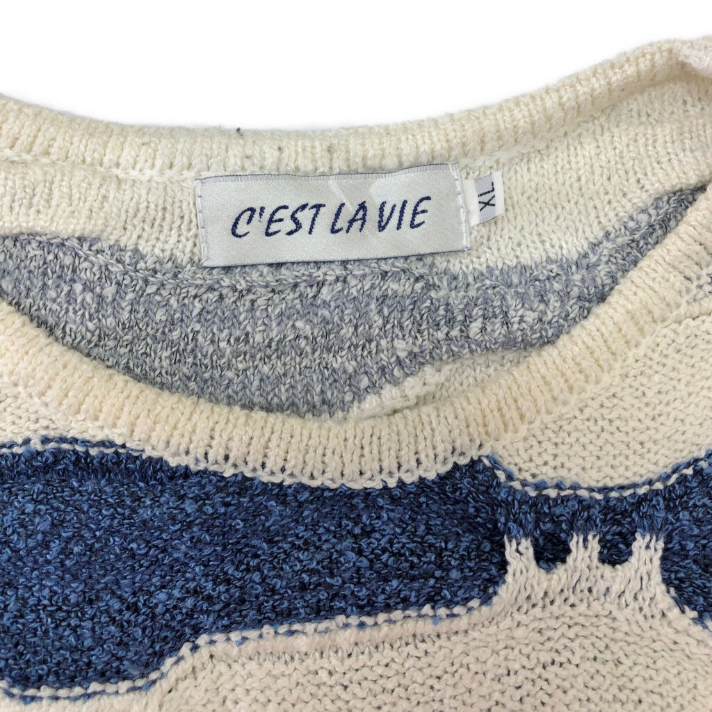 C'EST LA VIE 3D Knit Sweater