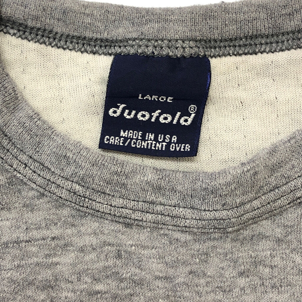 90s duofold Plain Long Sleeve T-Shirt