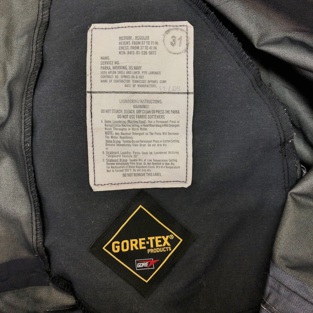 00s U.S. NAVY NWU GORE-TEX Parka Jacket Military Jacket