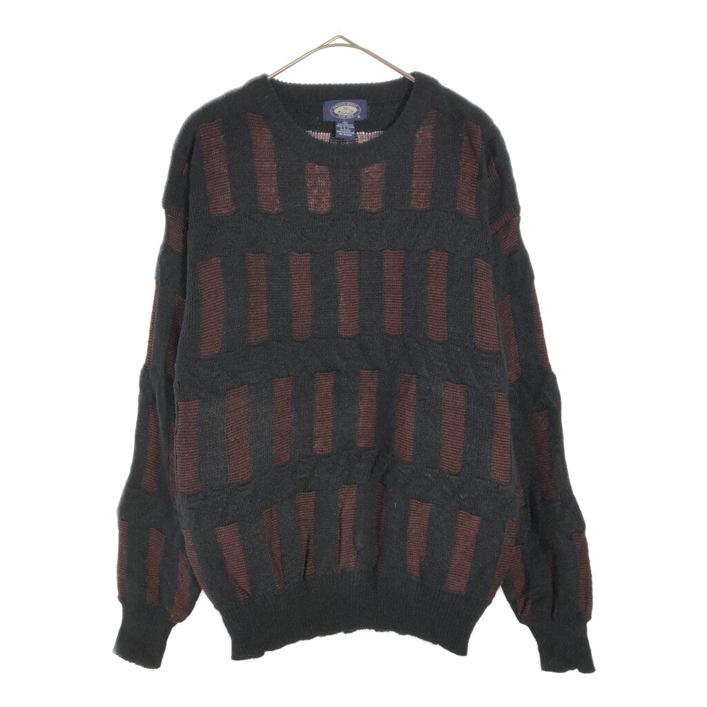 90s KNIGHTS BRIDGE 3D Knit Sweater