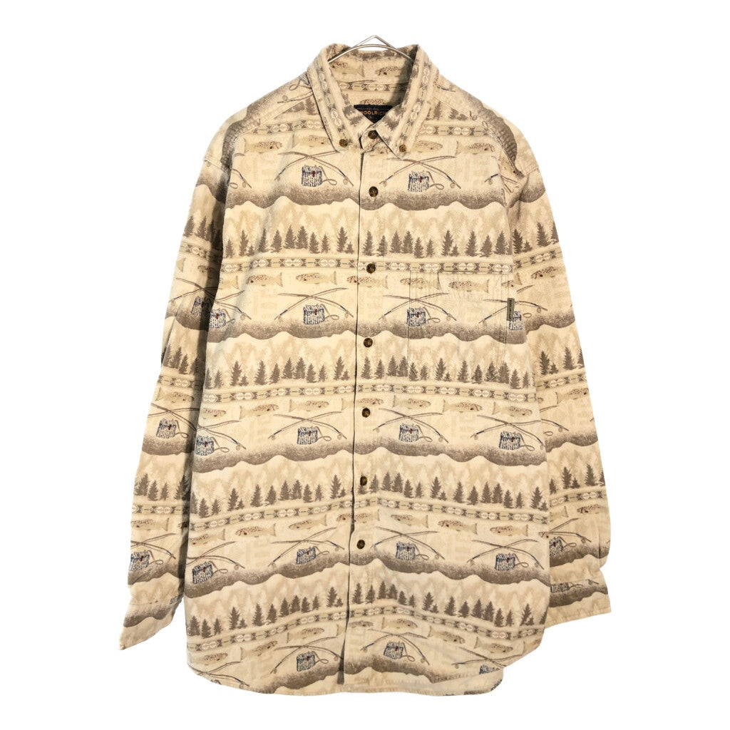 WOOLRICH Chamois Cloth Patterned Shirt