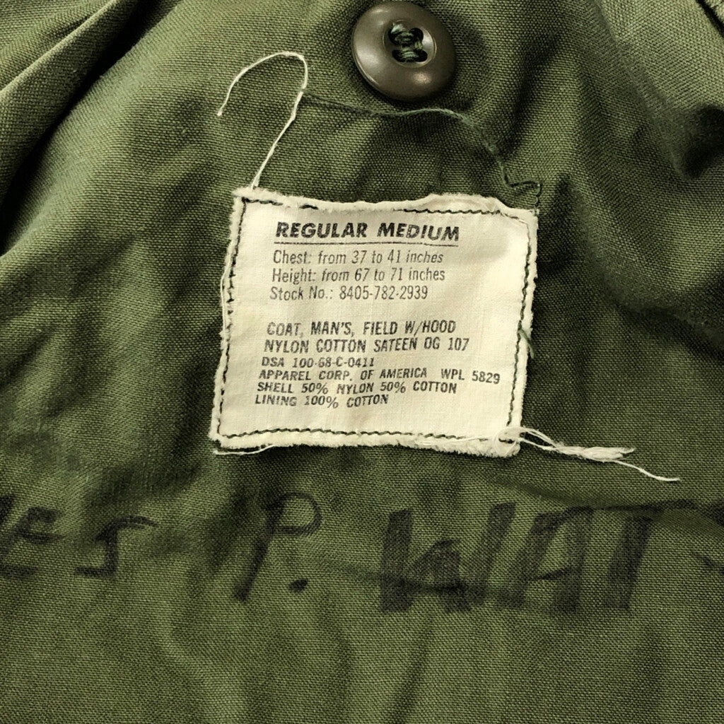 60s U.S. ARMY M-65 Field Jacket 2nd Military Jacket