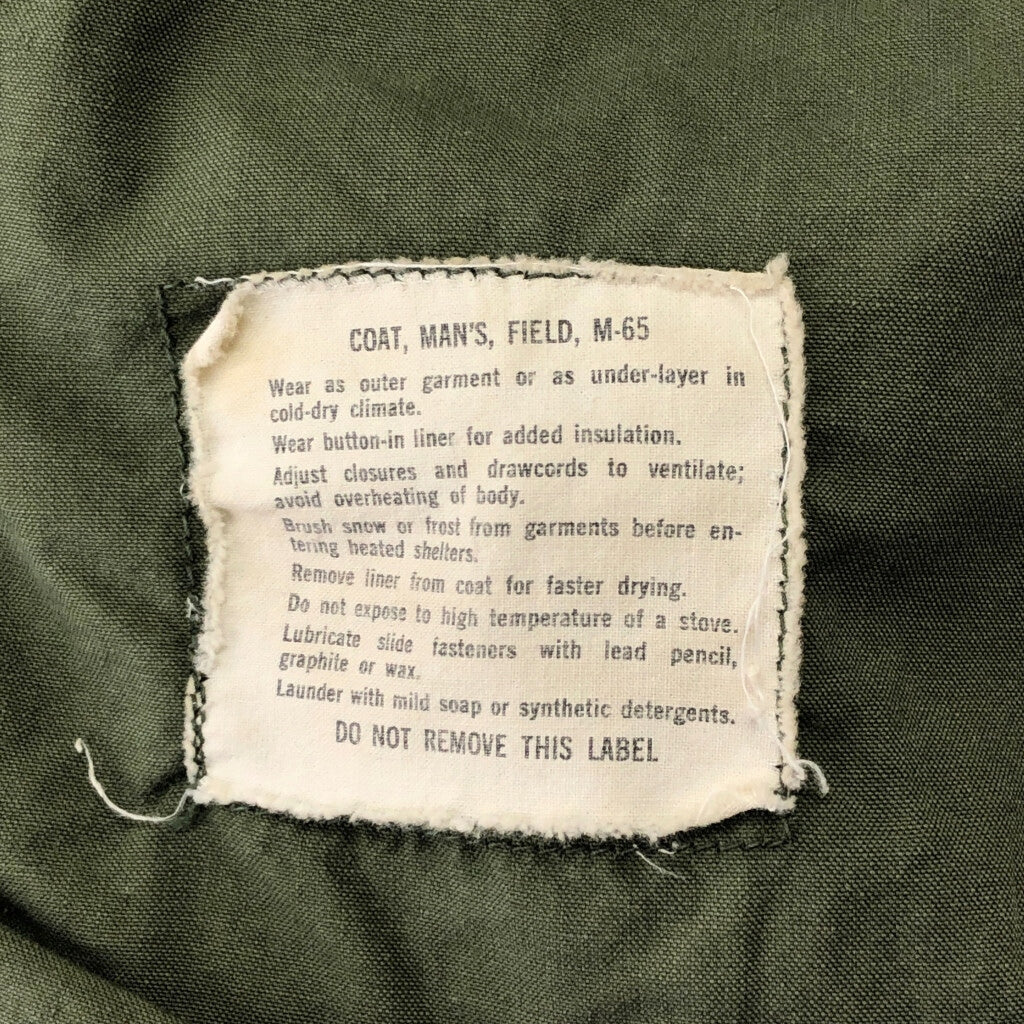 60s U.S. ARMY M-65 Field Jacket 2nd Military Jacket