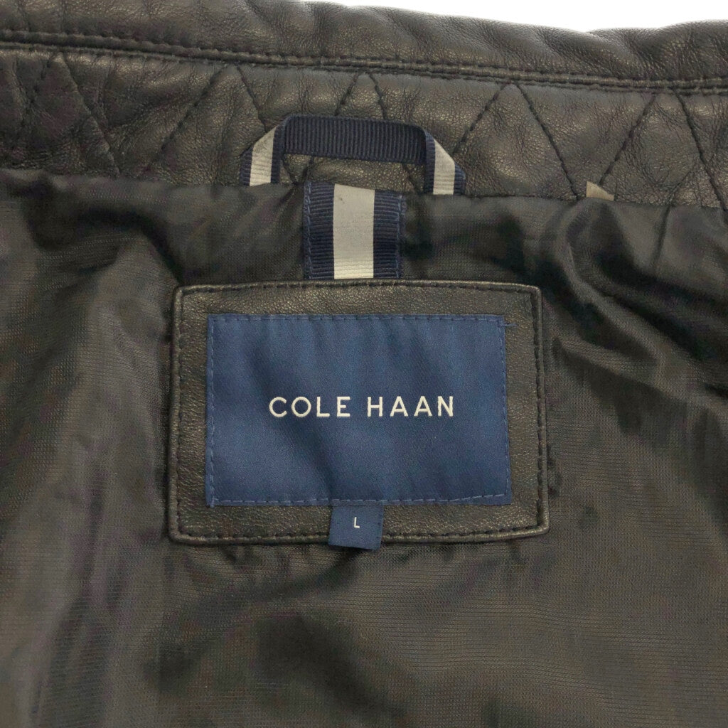 COLE HAAN Leather Jacket