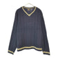 90s Route 66 V-Neck Sweater