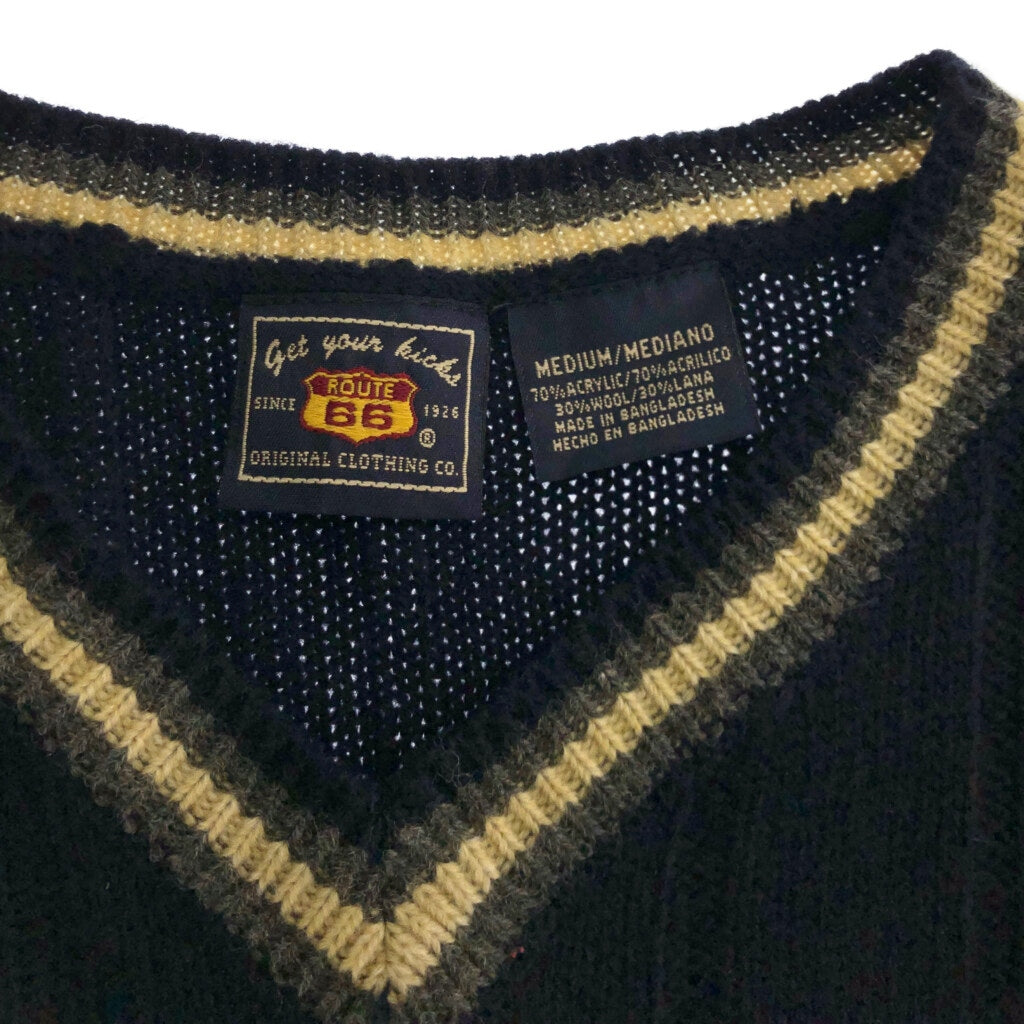 90s Route 66 V-Neck Sweater