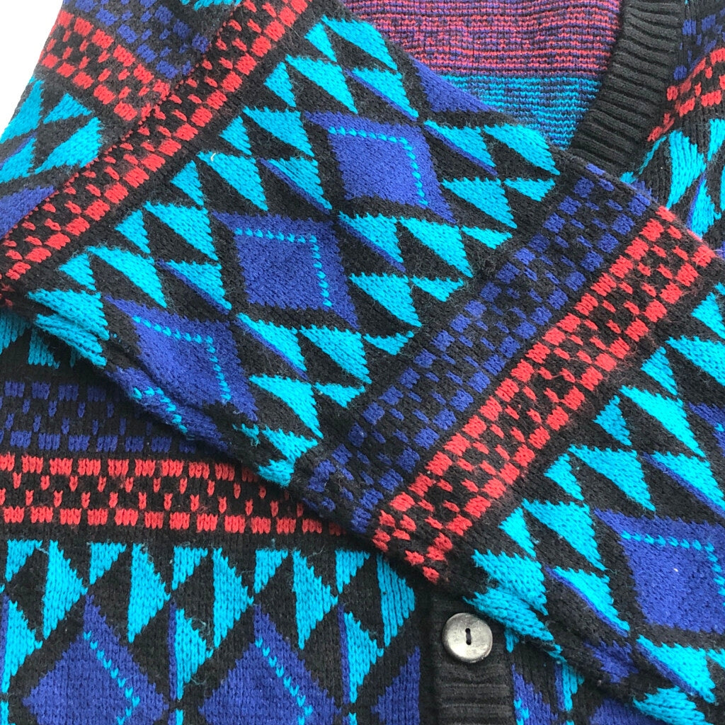 90s SWEATER GRAPHIX Patterned Cardigan