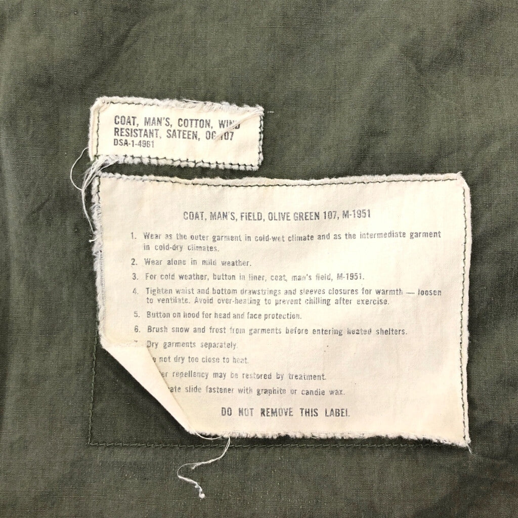 50s U.S. ARMY M-51 Field Jacket Military Jacket