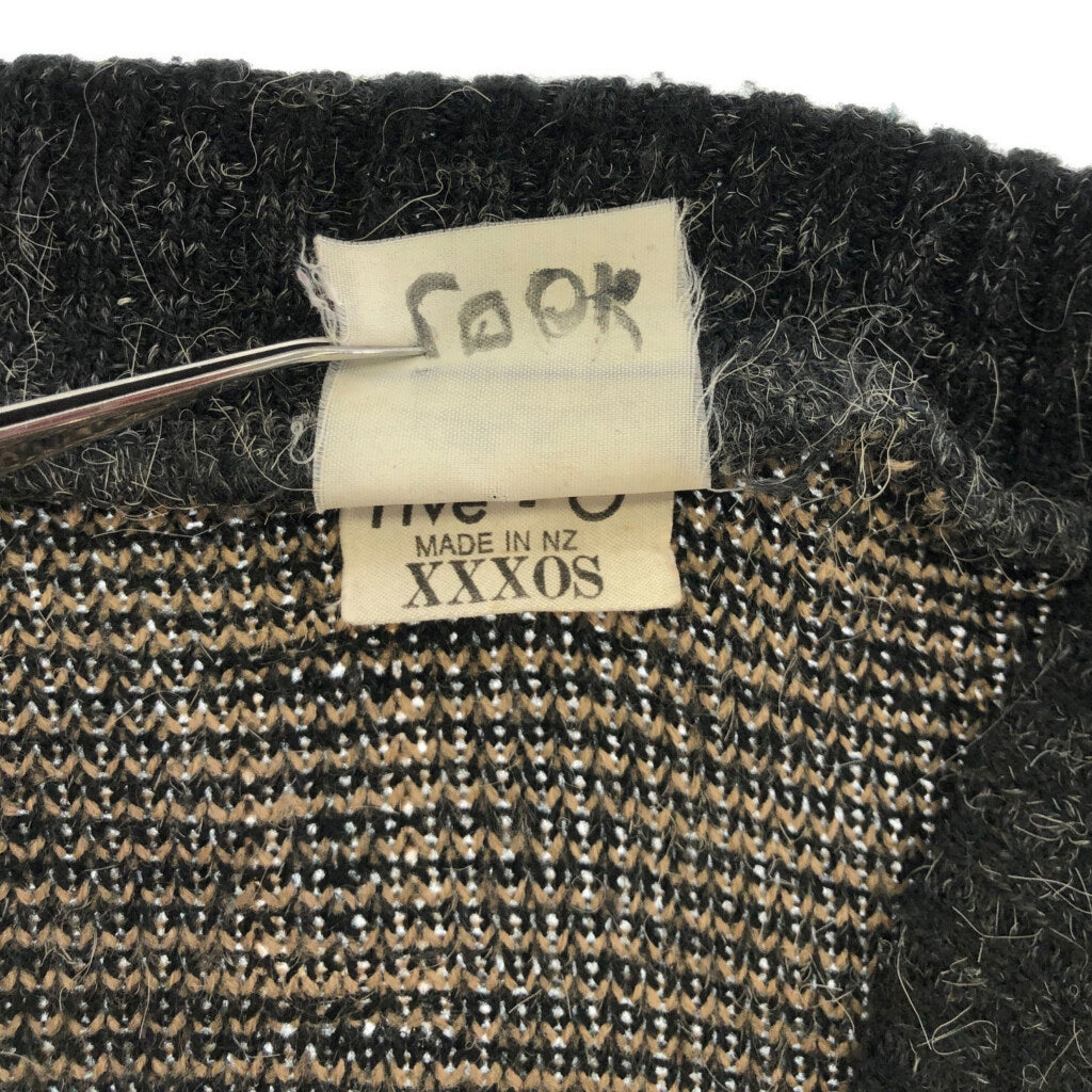 80s Sunday Angora V-Neck Sweater