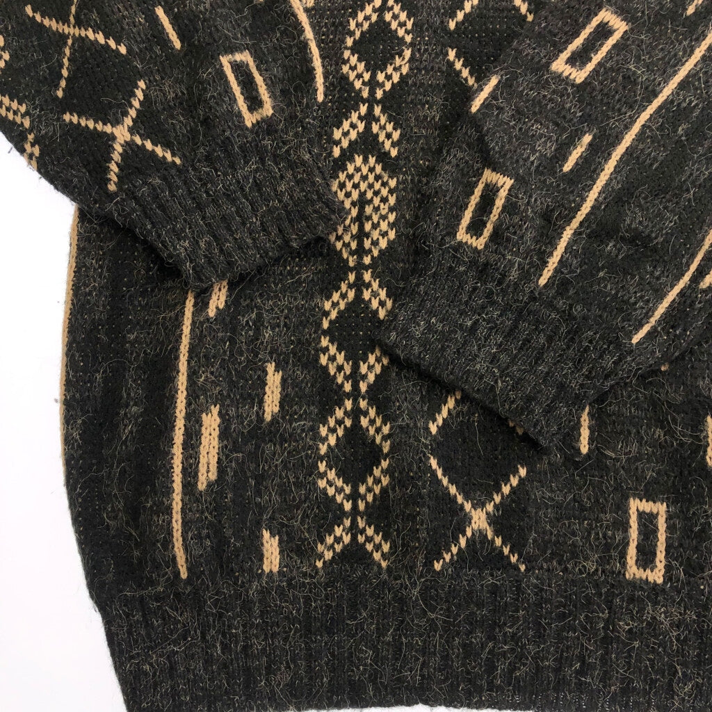 80s Sunday Angora V-Neck Sweater