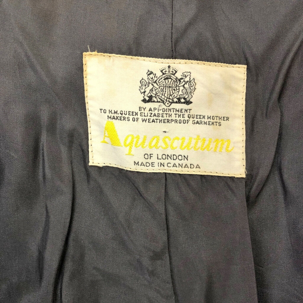 80s Aquascutum Balmacaan Soutien Collar Coat