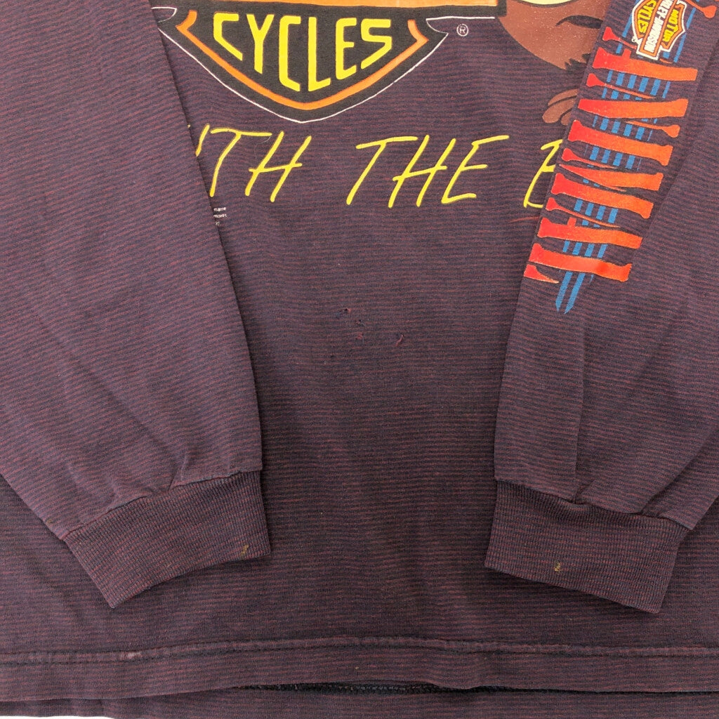 90s HARLEY DAVIDSON Character Long Sleeve T-Shirt